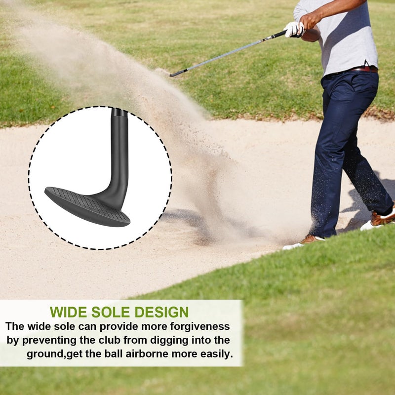 MAZEL Forged Golf Wedges for Men & Women - Golf Gap Wedge, Sand Wedge,Lob Wedge,Escape Bunkers and Quickly Cuts Strokes Around The Green,High Loft Golf Club Wedge - Image 4